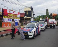 Polres Purbalingga Desinfeksi Tempat U