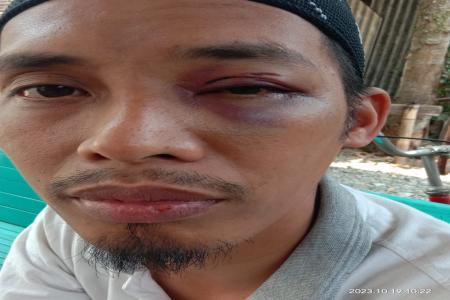 Karna Cemburu Buta Ustad Di Kutawis Dapat Hadiah Bogem 