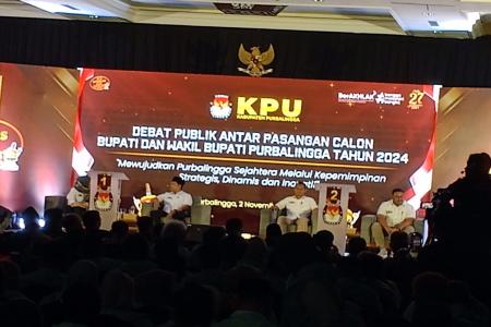 Debat Publik calon Bupati dan wakil Bupati Purbalingga 2024