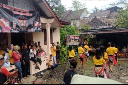 Tasyakuran kemenangan Fahmi Dimas warg