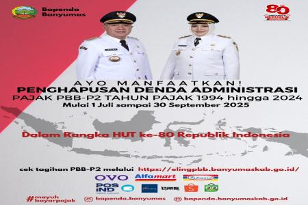 Pemkab Banyumas Hapuskan Denda Pajak B