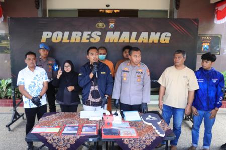 Kurang dari 24 Jam Polres Malang Berhasil Amankan Tersangka Pencurian 