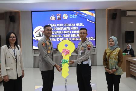  Kapolres Demak Resmikan Rumah Subsidi