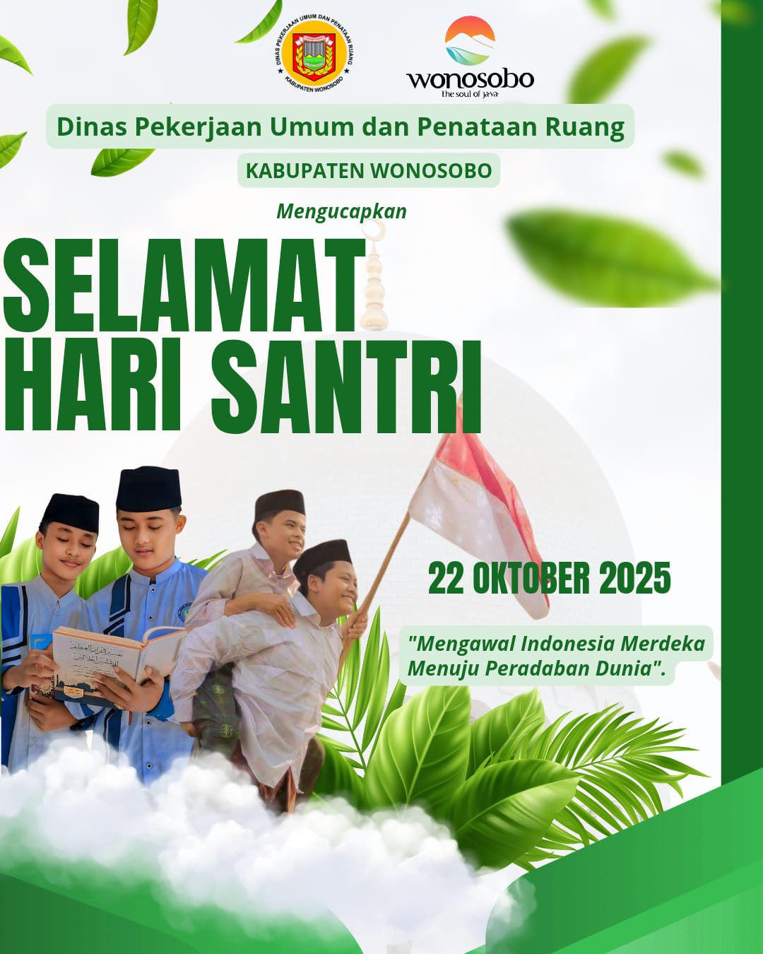 Dinas pekerjaan umum dan Penataan Ruang kabupaten Wonosobo Mengucapkan