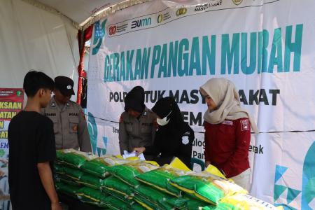 POLRES DEMAK DUKUNG SWASEMBADA PAN