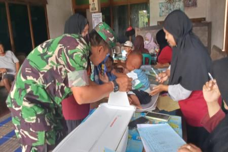 Babinsa Kelurahan Jegu Dampingi Kegiat