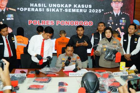 Polres Ponorogo Amankan Pasutri Diduga