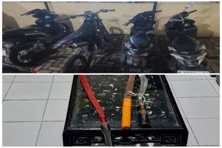 POLSEK PRIGEN AMANKAN 7 PEMUDA DID