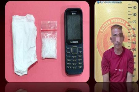 PENGEDAR SABU DIBEKUK SATRESNARKOB