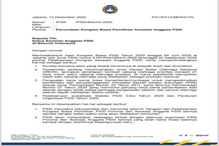 BLUNDER PSSI MENUNDA KONGRES PEMILIHAN